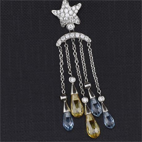 Anhänger Zirkonia, Silber 925 - ID: 3864-JWG