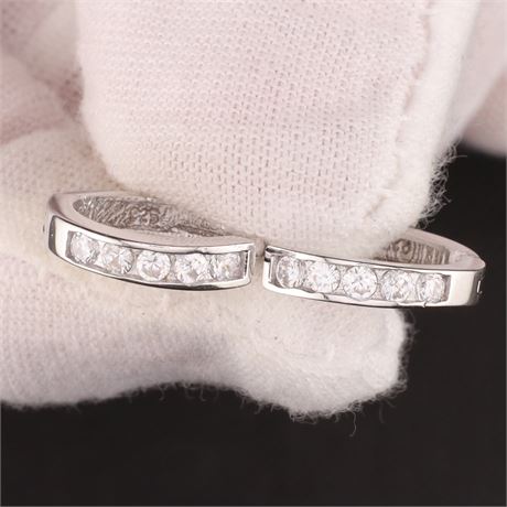 Creolen Zirkonia, Silber 925 - ID: 3820-JWG