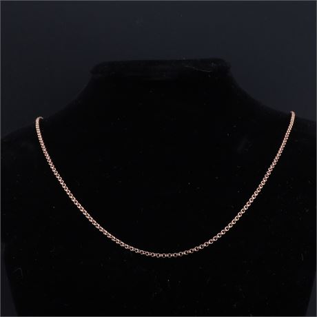 Erbskette 70cm rose, Silber 925 - ID: 790-JWG