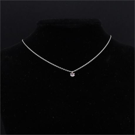 Collier Zirkonia 40-45cm, Silber 925 - ID: 5240-JWG