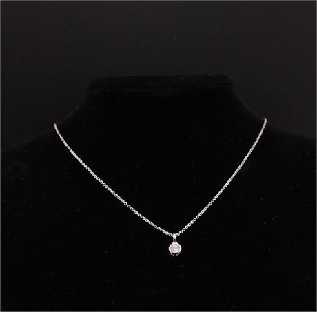 Collier Zirkonia 40-45cm, Silber 925 - ID: 3844-JWG