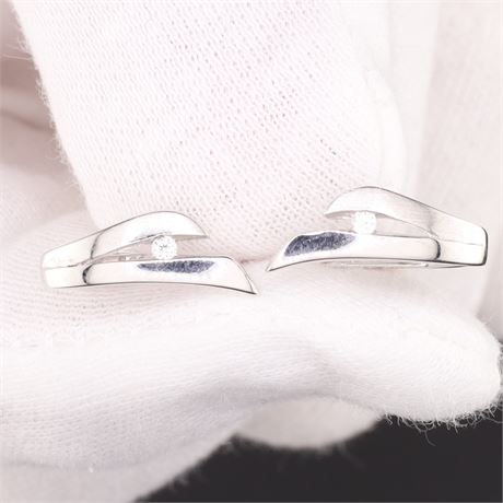 Creolen Zirkonia, Silber 925 - ID: 587-JWG