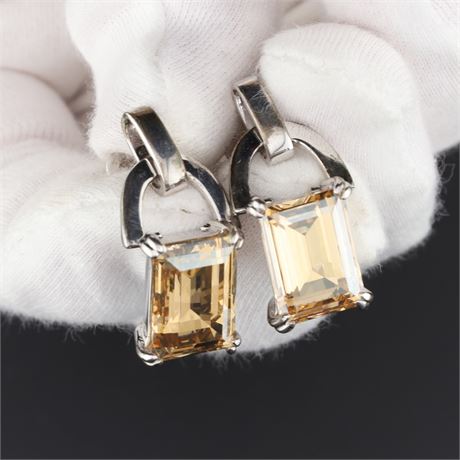 Ohrstecker CE-Topas, Silber 925 - ID: 2477-JWG