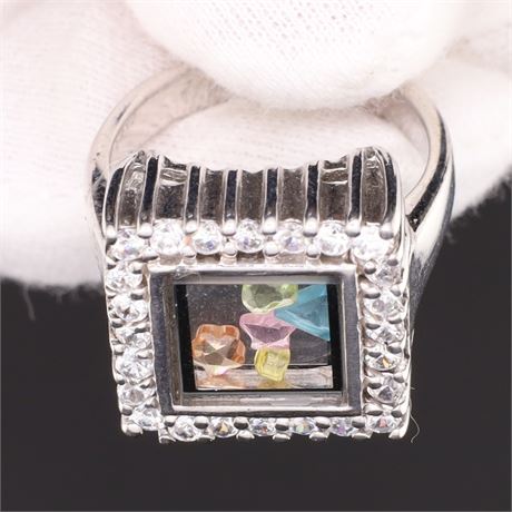 Ring Zirkonia, Silber 925, Weite 56 - ID: 1287-JWG