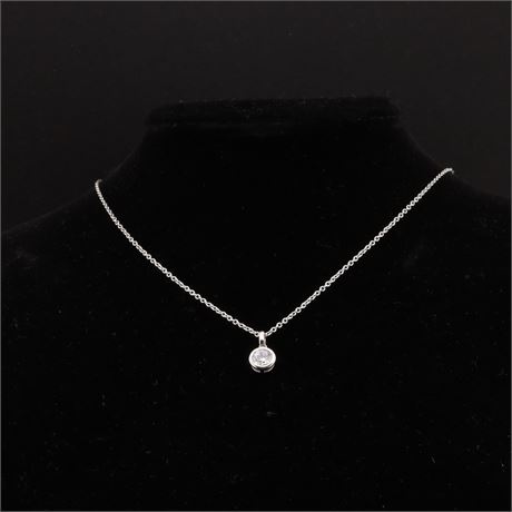 Collier Zirkonia 40-45cm, Silber 925 - ID: 3967-JWG