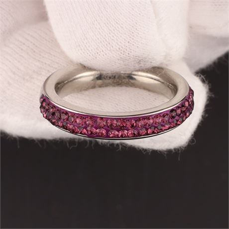 Ring mit Stein(en), Edelstahl, Weite 54 - ID: 540-JWG