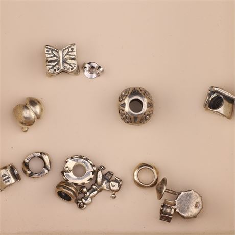 Konvolut Silverbeads - ca. 10 Stück, Silber 925 - ID: 2821-JWG