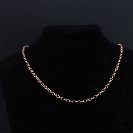 Erbskette 50cm rose, Silber 925 - ID: 794-JWG