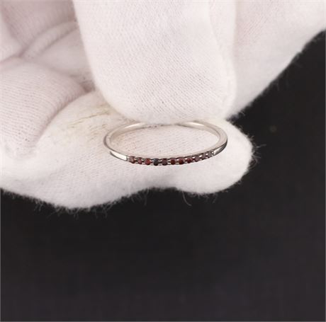 Ring mit Garnet, Silber 925, Weite 52 - ID: 5361-JWG