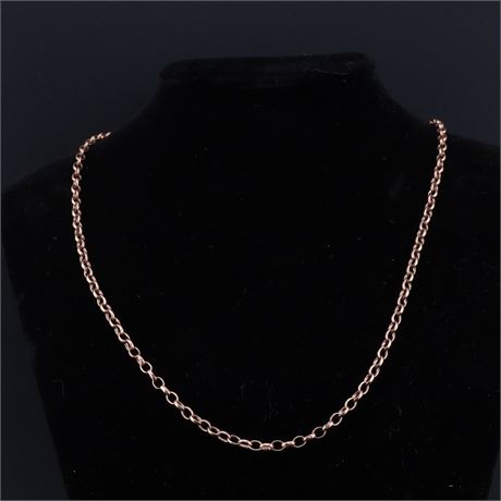 Erbskette 50cm rose, Silber 925 - ID: 797-JWG