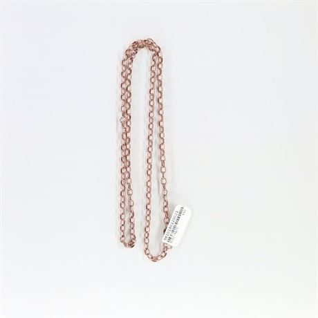 Erbskette 50cm rose, Silber 925 - ID: 355-JWG