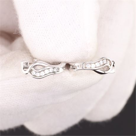 Creolen Zirkonia, Silber 925 - ID: 984-JWG