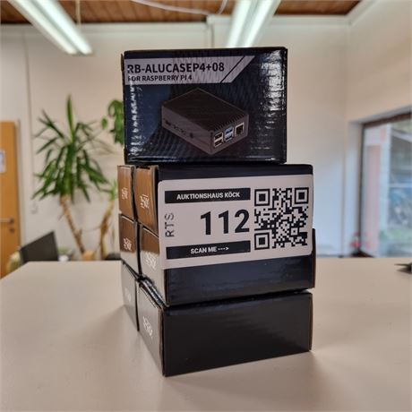 joy-it RB-ALUCASEP4+08 Aluminiumgehäuse für Raspberry Pi 4 - ID: 112-RTS
