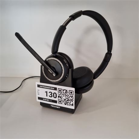 TECKNET Wireless Display Stereo-Headset mit Basisstation - ID: 130-RTS