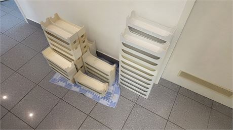50 Modell-Aufbewahrungskästen, Kunststoff, weiß bis creme - ID: 203-ZUP