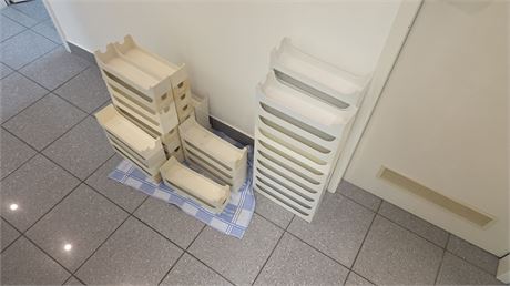 50 Modellaufbewahrungskästen aus Kunststoff, weiß - ID: 204-ZUP