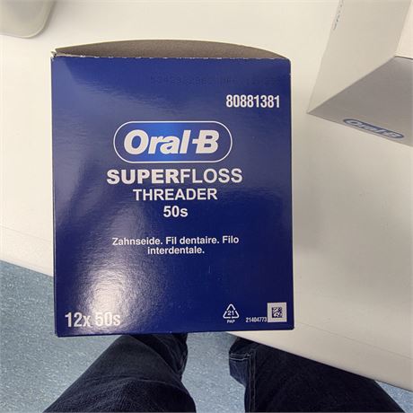 Oral-B Superfloss Zahnseide, 12 Packungen - ID: 256-ZUP